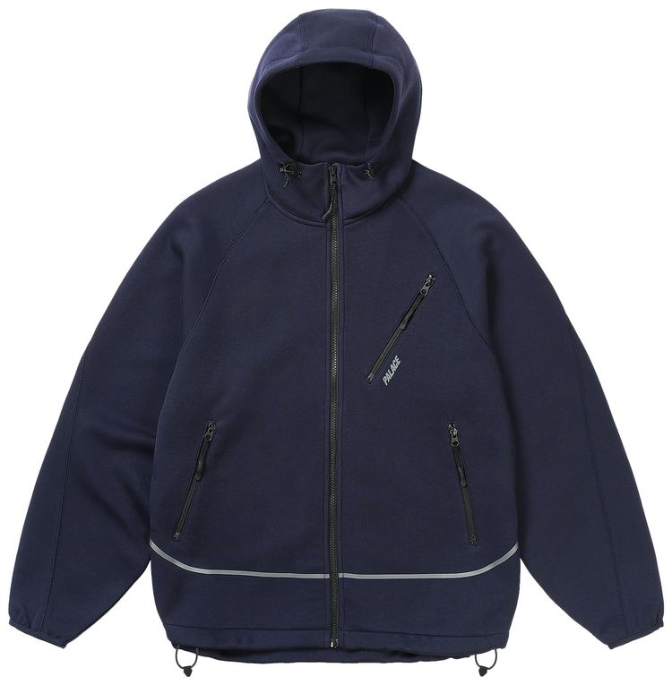 Palace Sporty Zip Hood Deep Sea Blue