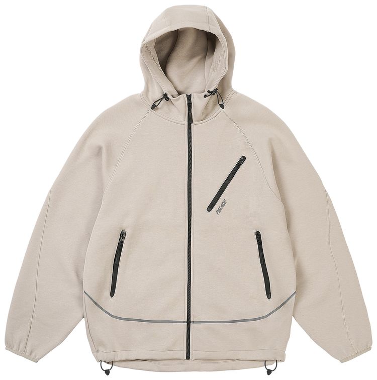 Palace Sporty Zip Hood Concrete Grey