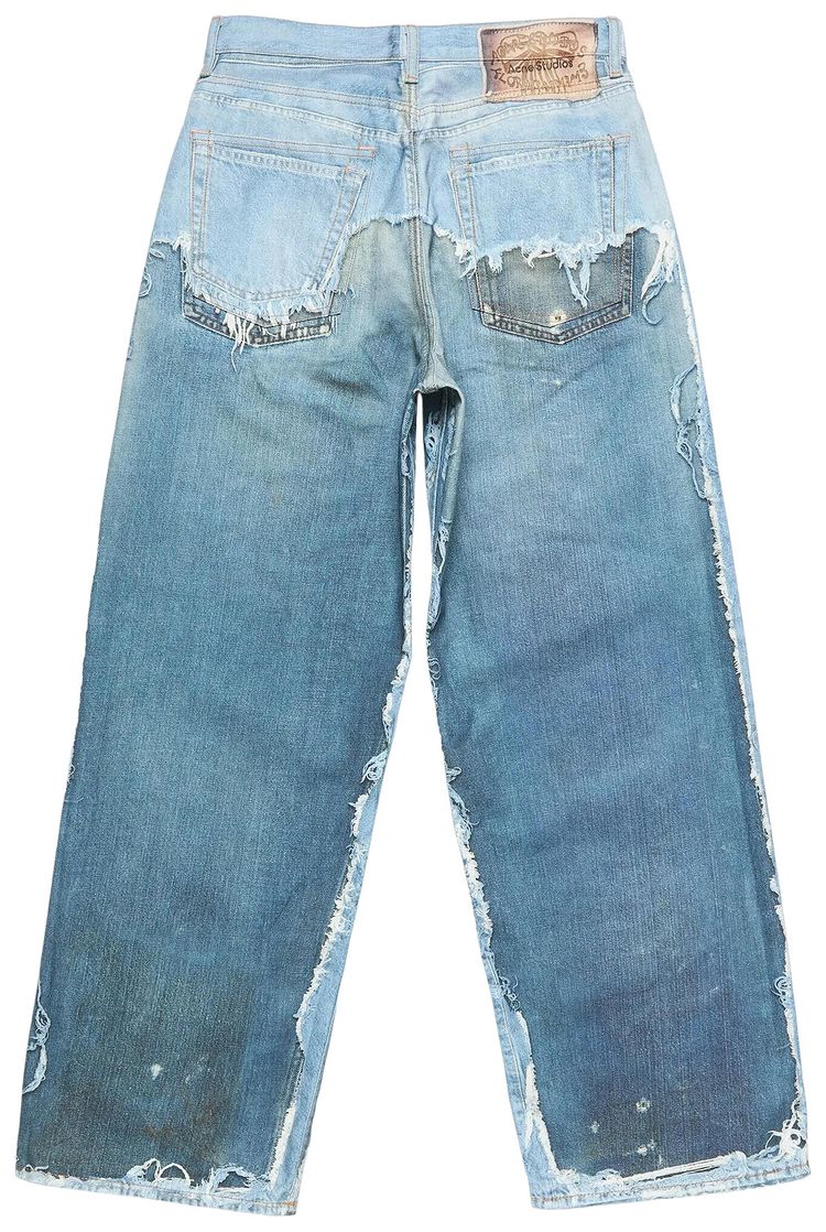 Acne Studios Trousers Mid Blue