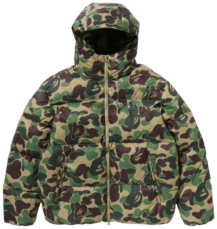 Buy BAPE ABC Camo Down Jacket 'Green' - 1L80 144 304 GREEN | GOAT