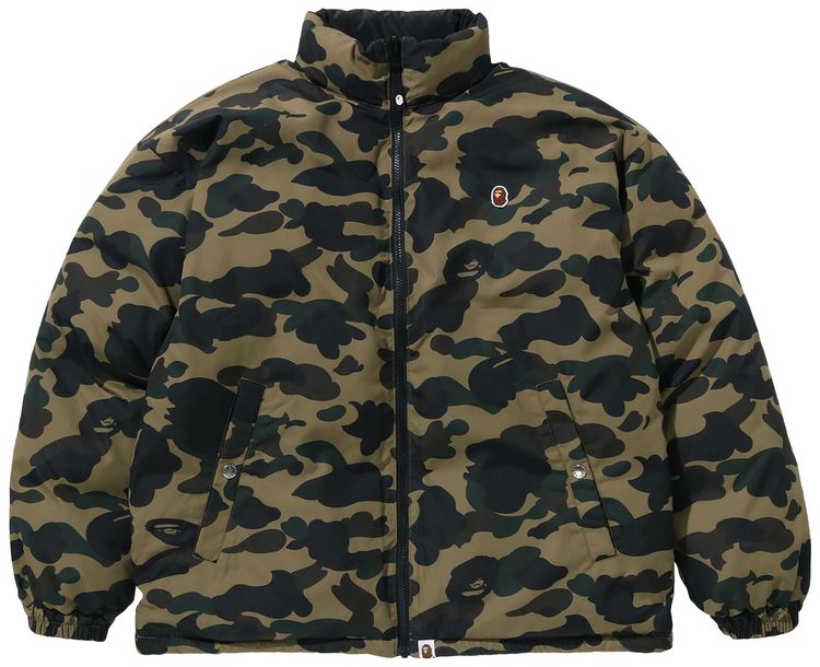 BAPE 1st Camo Reversible Down Jacket Green