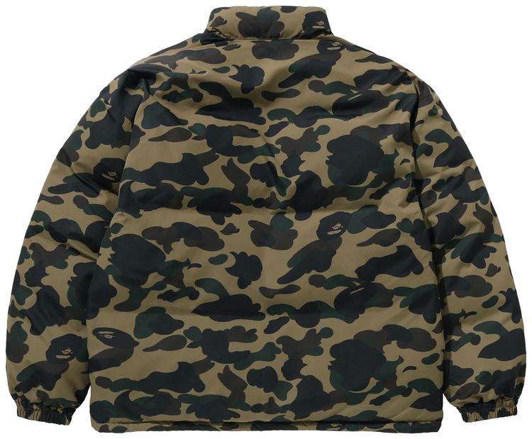 BAPE 1st Camo Reversible Down Jacket Green