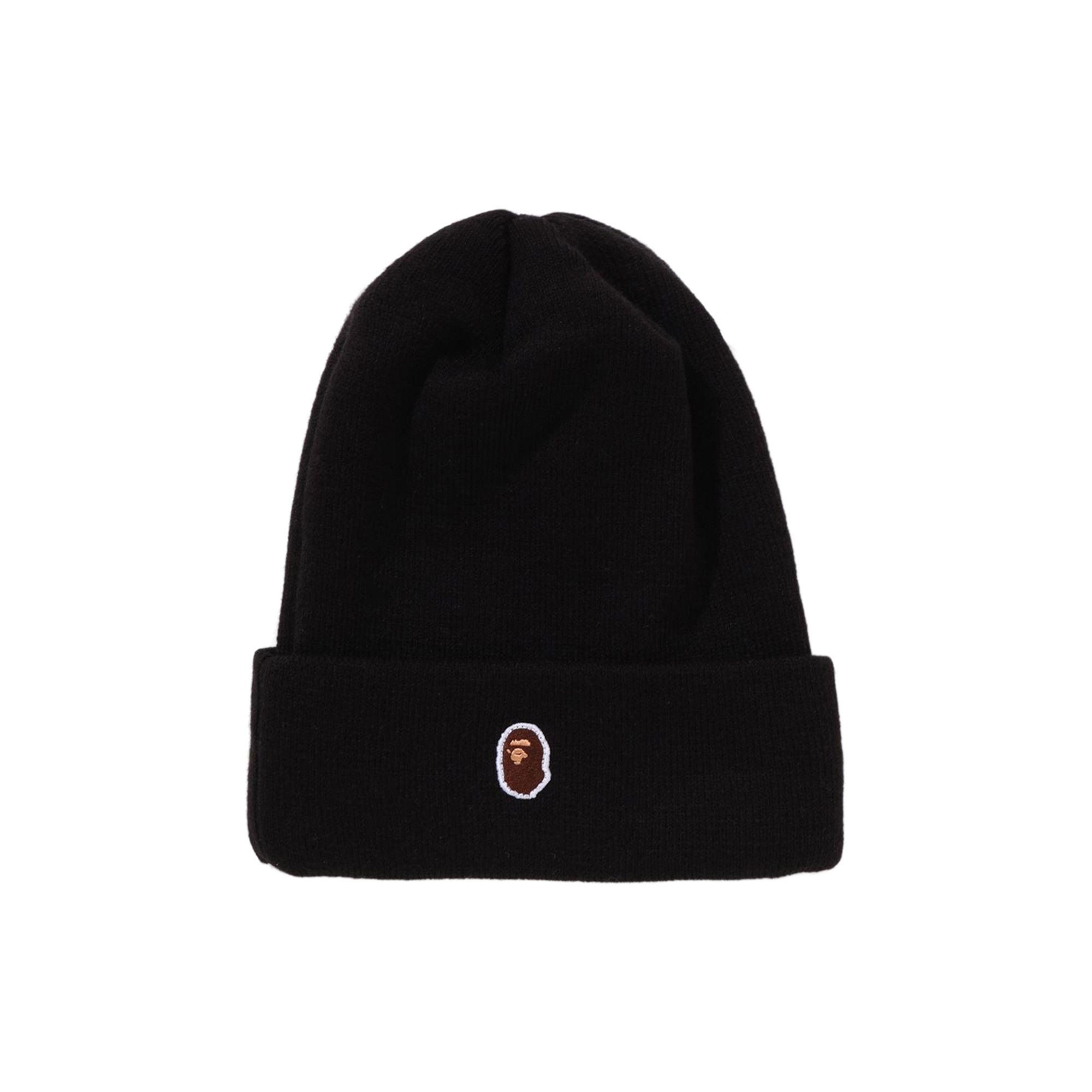 Buy BAPE Ape Head One Point x New Era Knit Cap 'Black' - 1L83 181