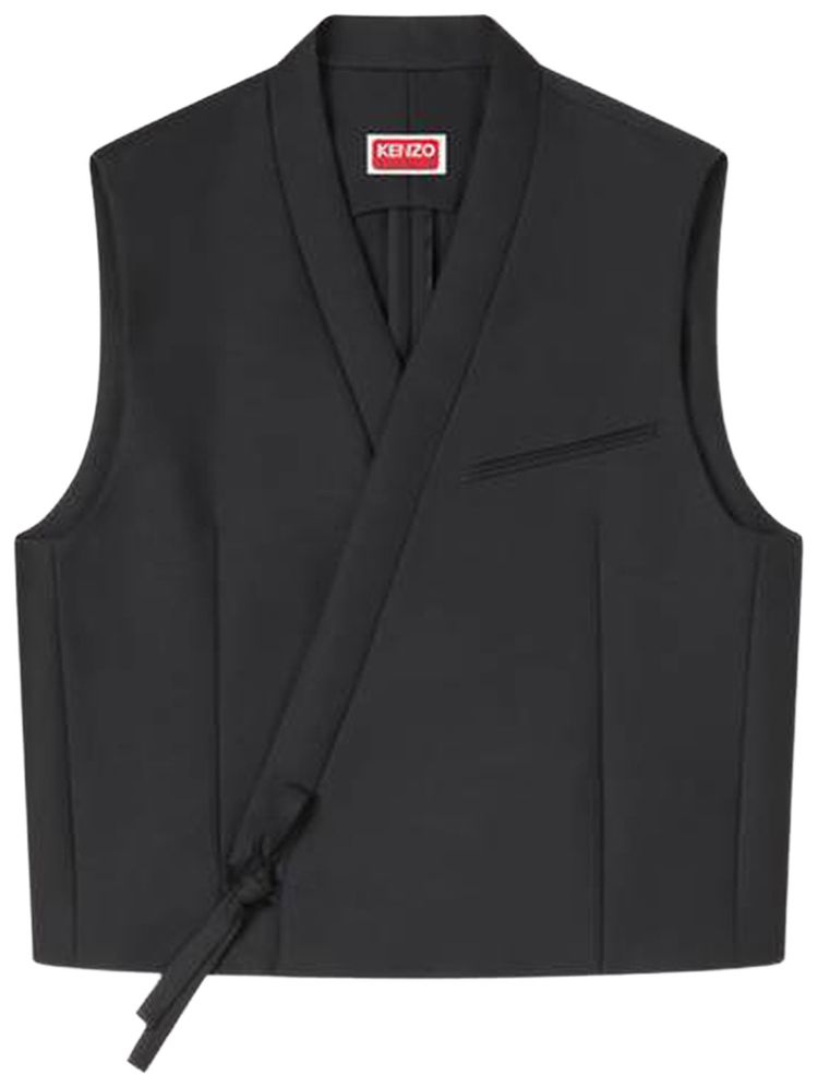 Kenzo Kimono Gilet Black