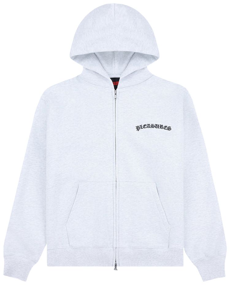 Pleasures Neural Zip Hoodie Heather Grey