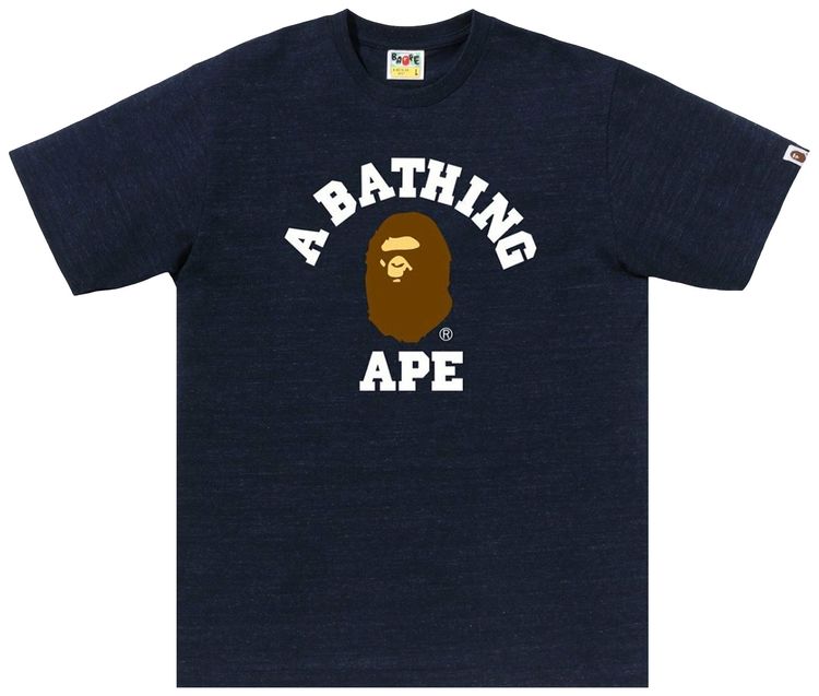 BAPE College Tee Blue