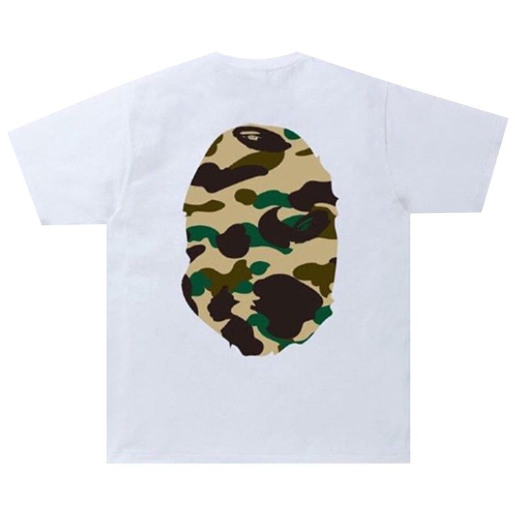 BAPE 1st Camo Big Ape Head Tee White Yellow