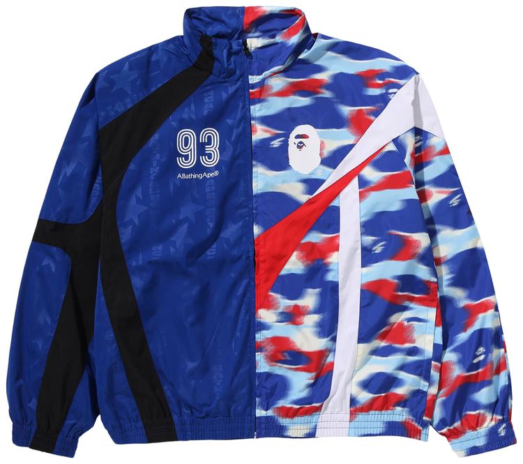 BAPE Split Stand Collar Track Jacket Blue