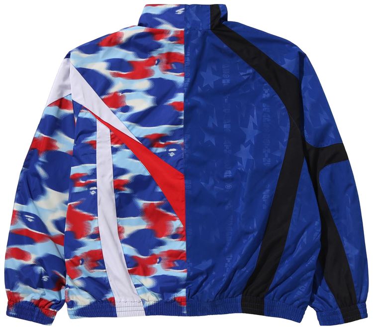 BAPE Split Stand Collar Track Jacket Blue