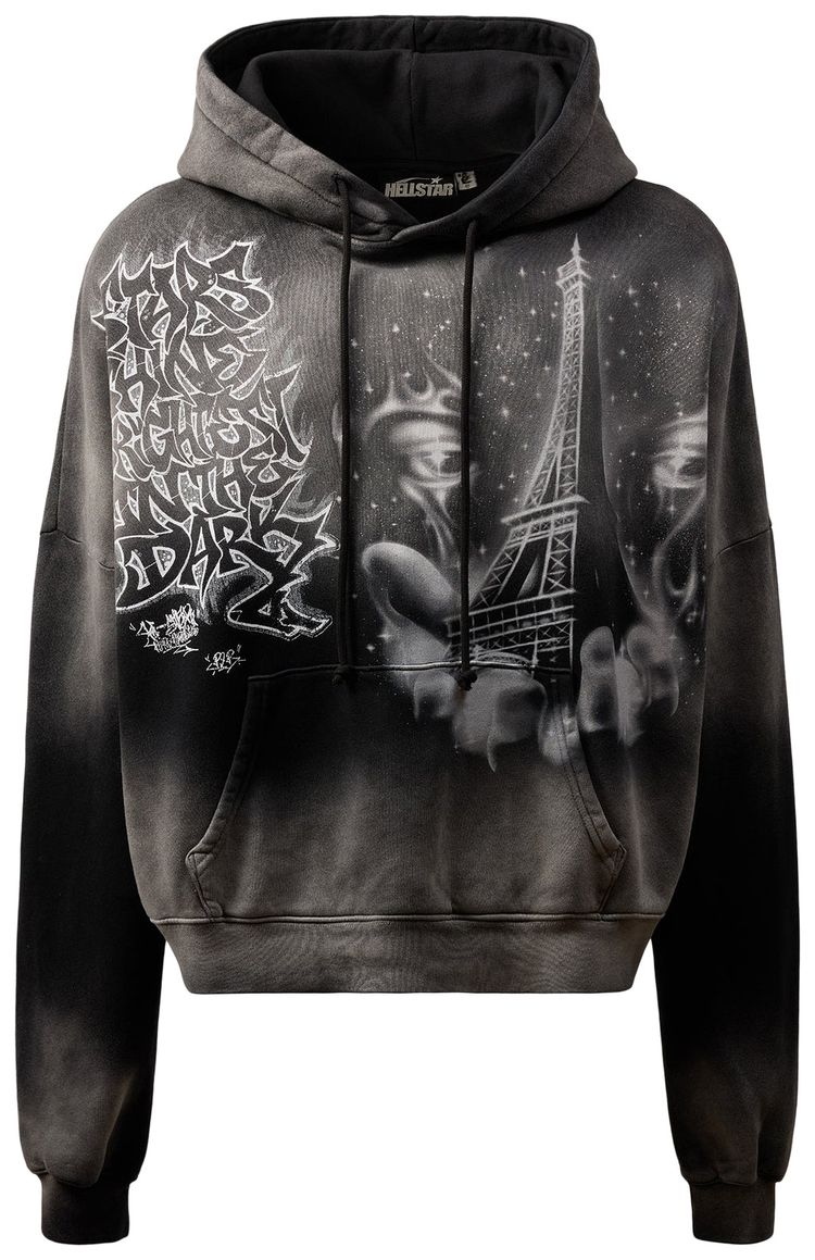 Hellstar Eiffel Tower Hoodie Black