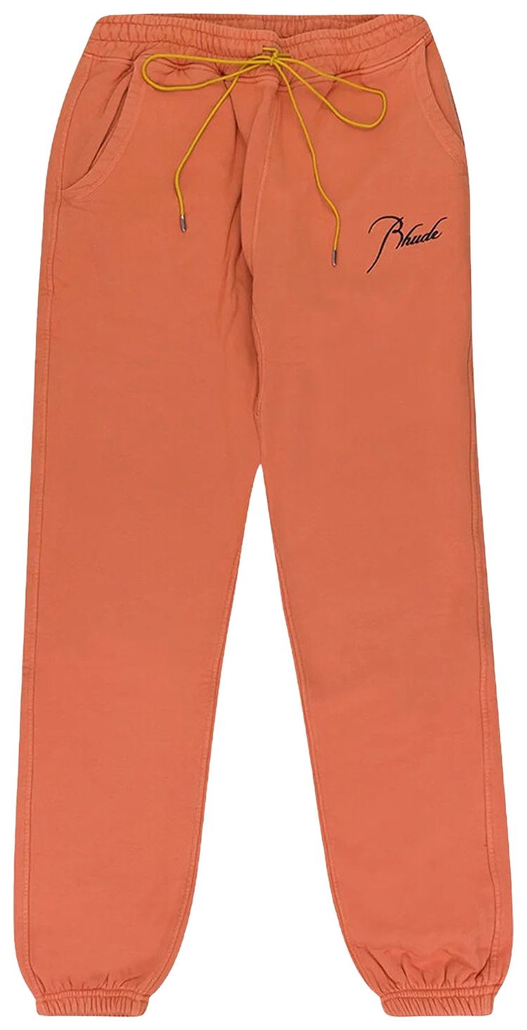 Rhude Drawstring Track Pants Orange
