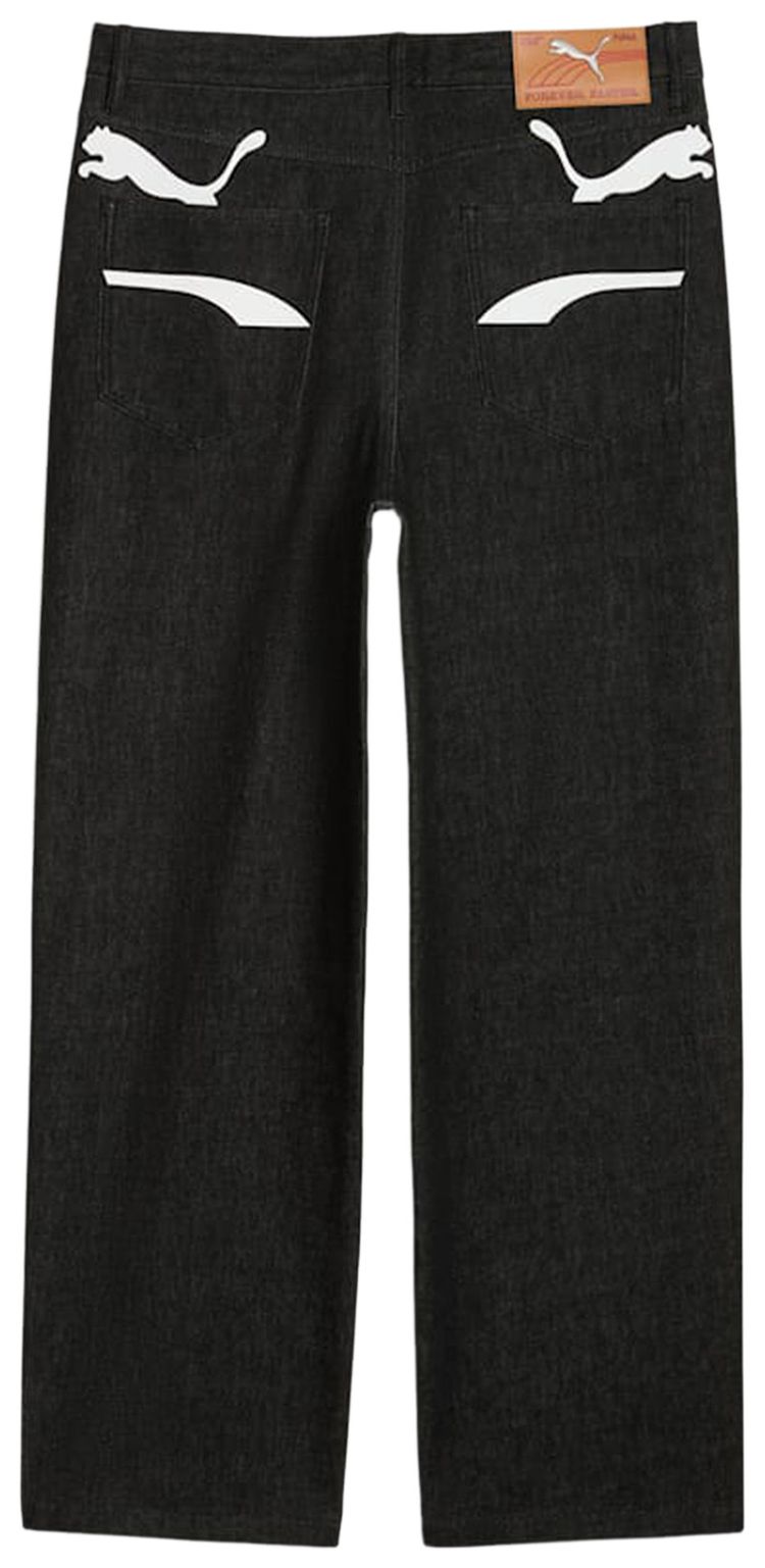 Puma x AAP ROCKY Printed Denim Pants PUMA Black