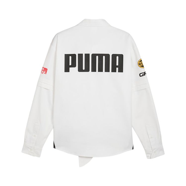 Puma x AAP ROCKY Layered Pit Crew Button Down PUMA White