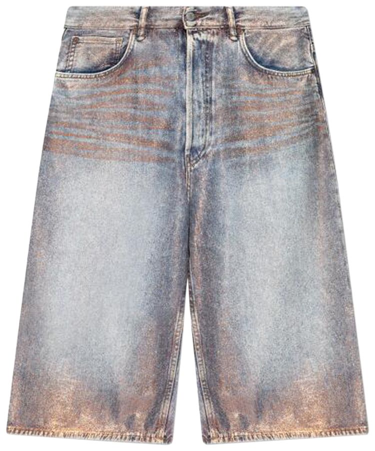 Acne Studios Denim Shorts Rose CopperLight Blue