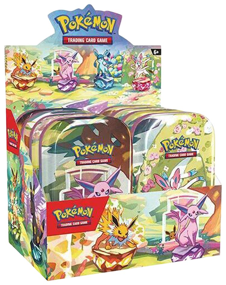 Pokemon Scarlet  Violet Prismatic Evolutions Mini Tin Display Set Of 4