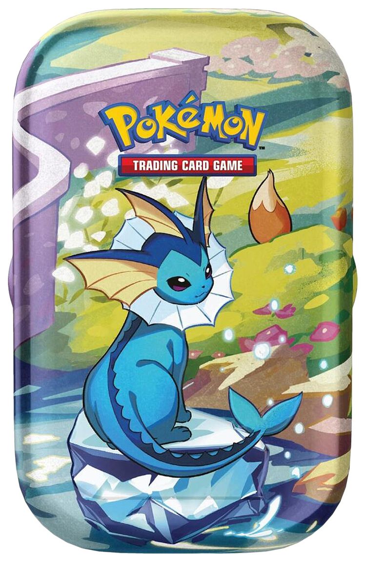 Pokemon Scarlet  Violet Prismatic Evolutions Tin Vaporeon