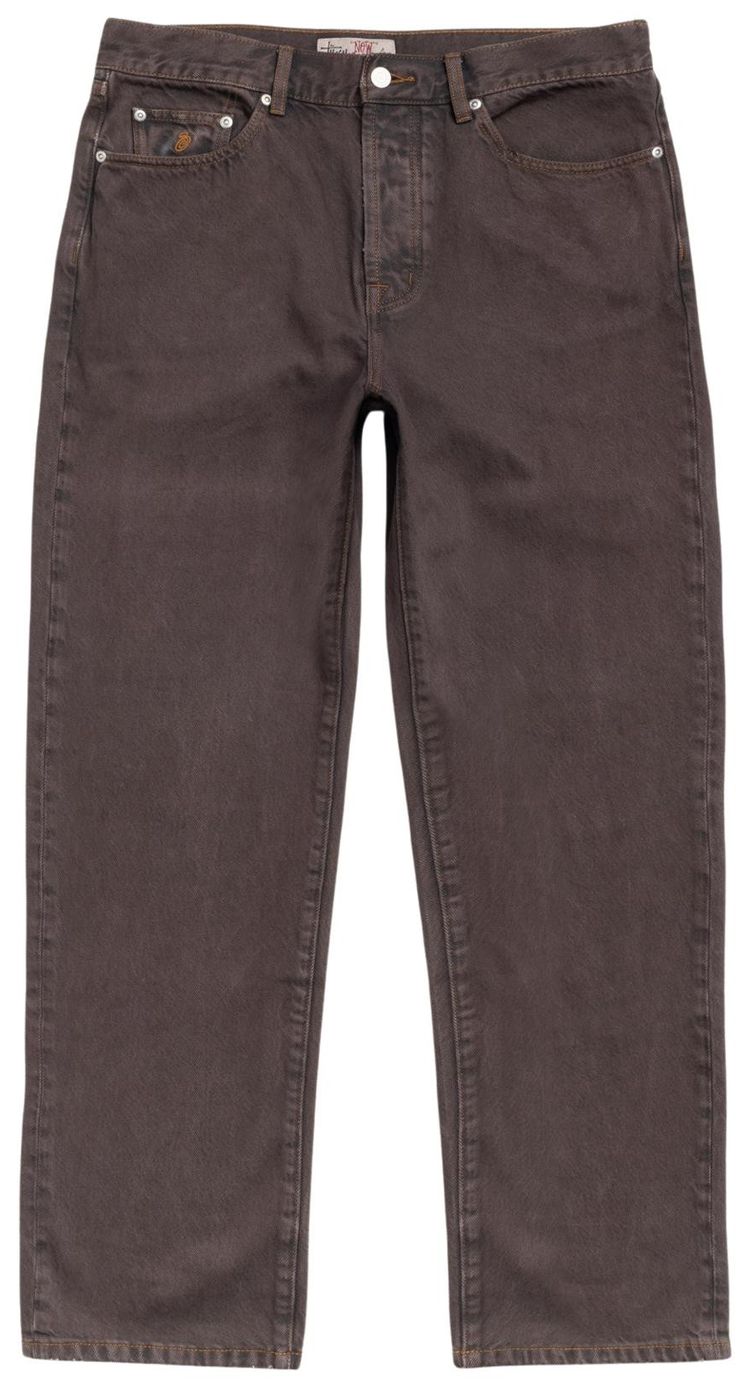 Stussy New Classic Jean Denim Resin Wash Brown