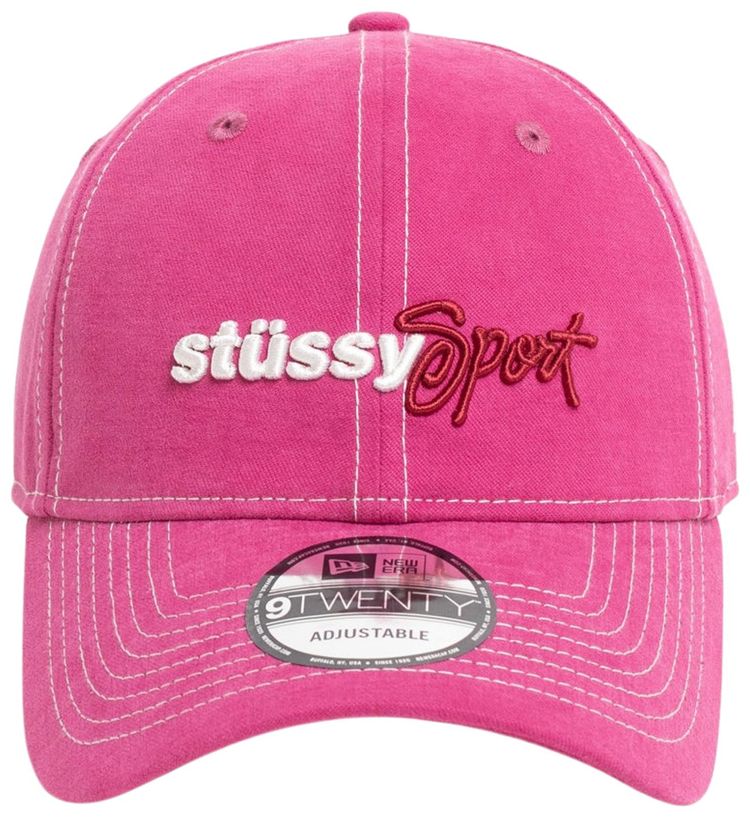 Stussy x NEW ERA 9twenty Stussy Sport Strapback Pink