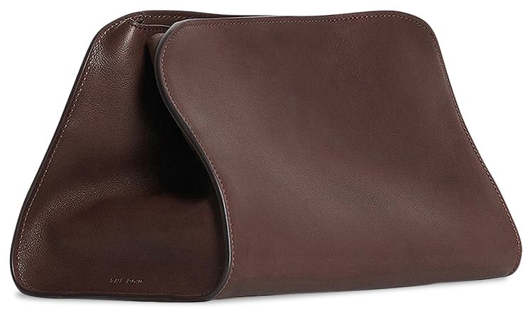 The Row Peggy Clutch Bag Hippo Grey