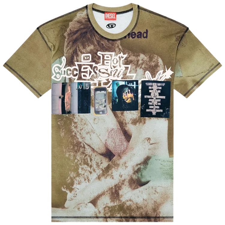 Diesel T Boxt V5 T Shirt Olive