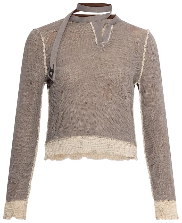 Diesel M Dracarina Long Sleeve Top Grey