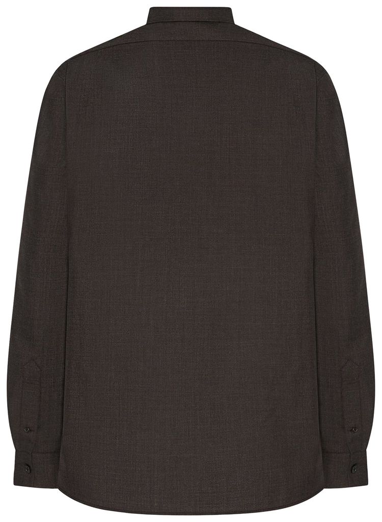 The Row Kardiff Shirt Dark Brown