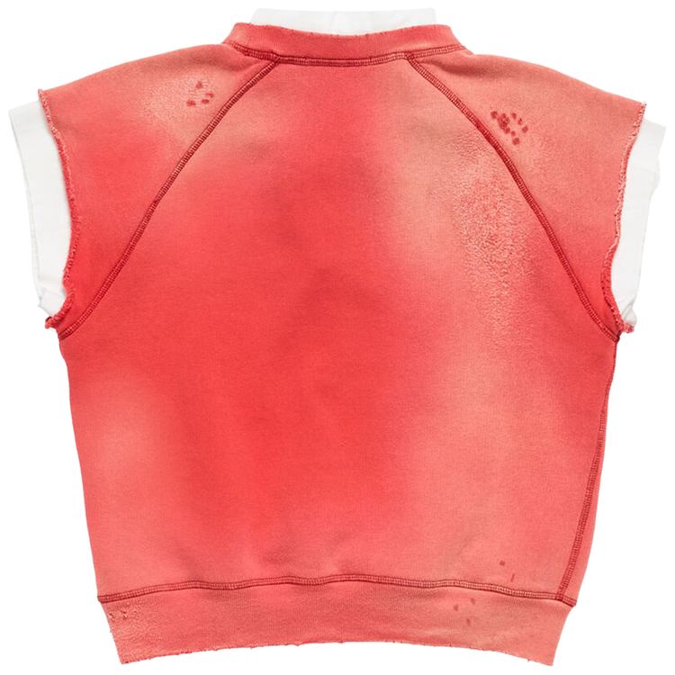 Acne Studios Fleece Logo Vest RedWhite