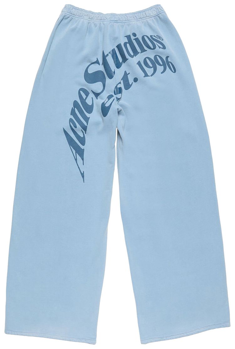 Acne Studios Fleece Washed Trousers Dirty Blue