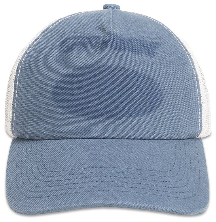 Stussy Ghost Logo Trucker Blue