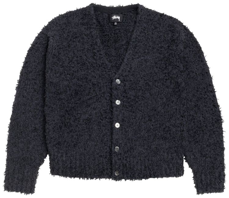 Stussy Textured Cardigan Black