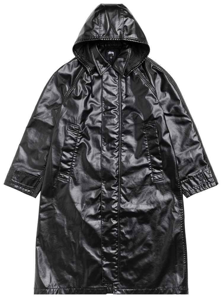 Stussy Coated Field Coat Black