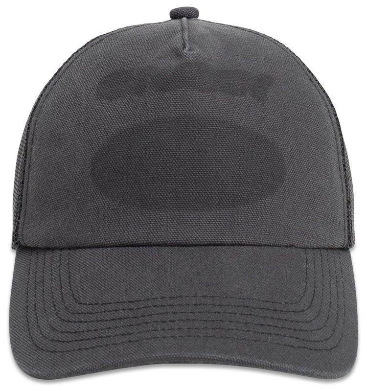 Stussy Ghost Logo Trucker Black