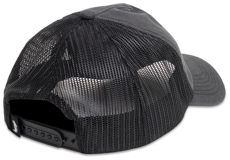Stussy Ghost Logo Trucker Black