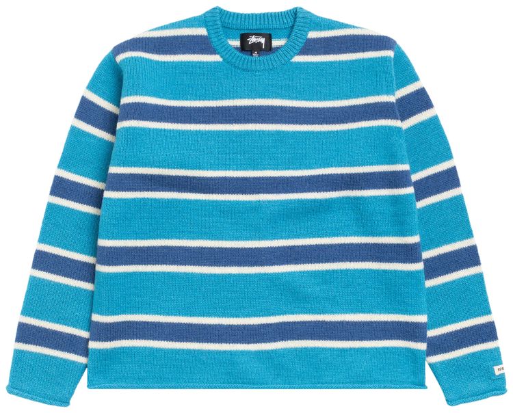 Stussy Striped Wool Sweater Blue