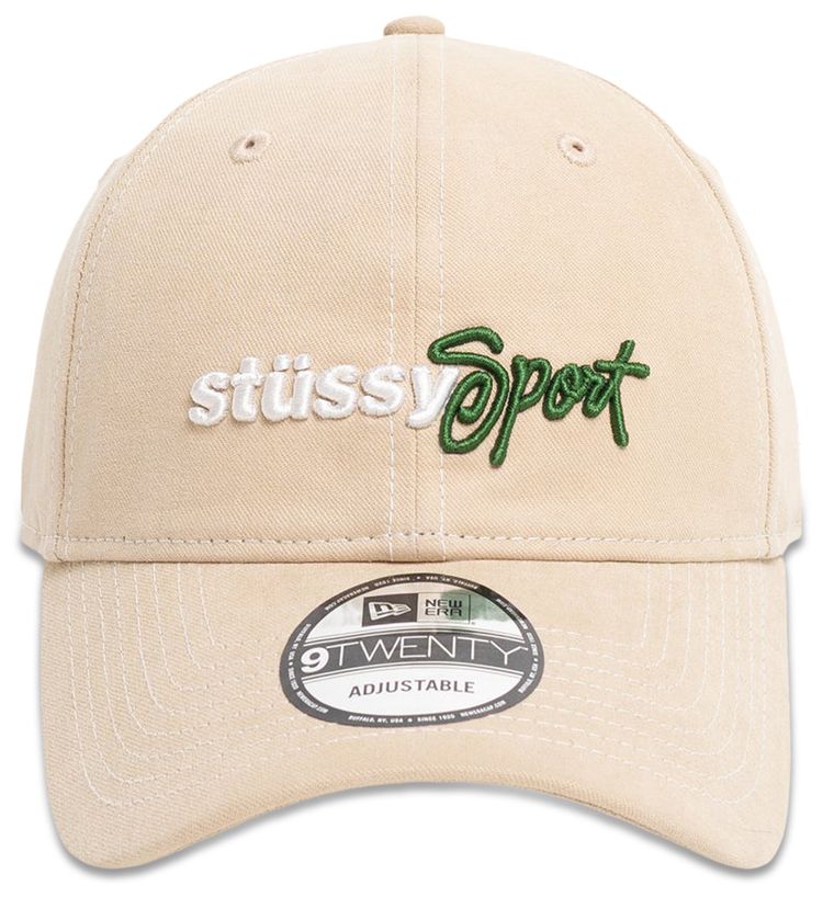 Stussy x NEW ERA 9twenty Stussy Sport Strapback Khaki
