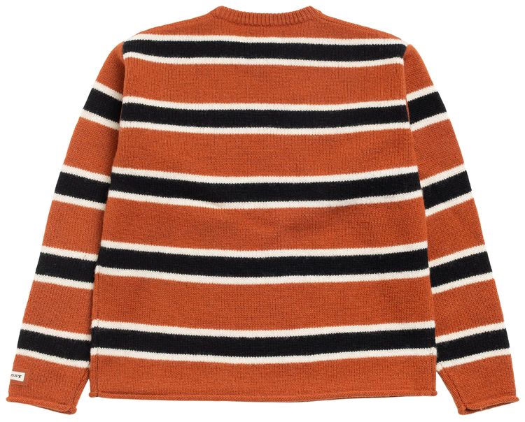 Stussy Striped Wool Sweater Umber