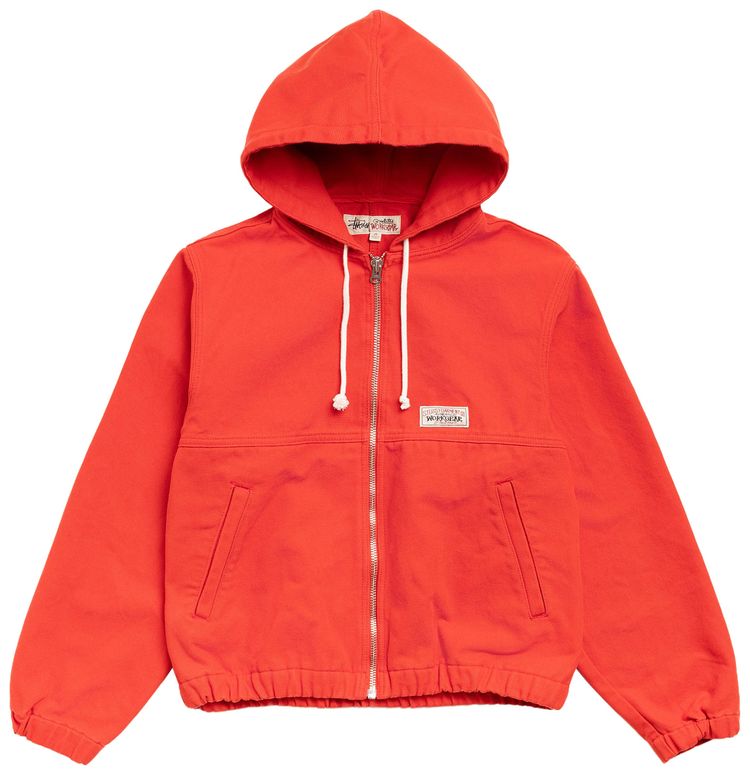 Stussy Work Jacket Unlined Canvas Red