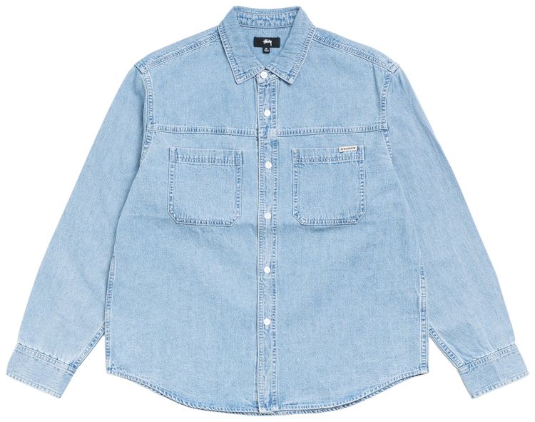 Stussy Work Denim Shirt Light Denim