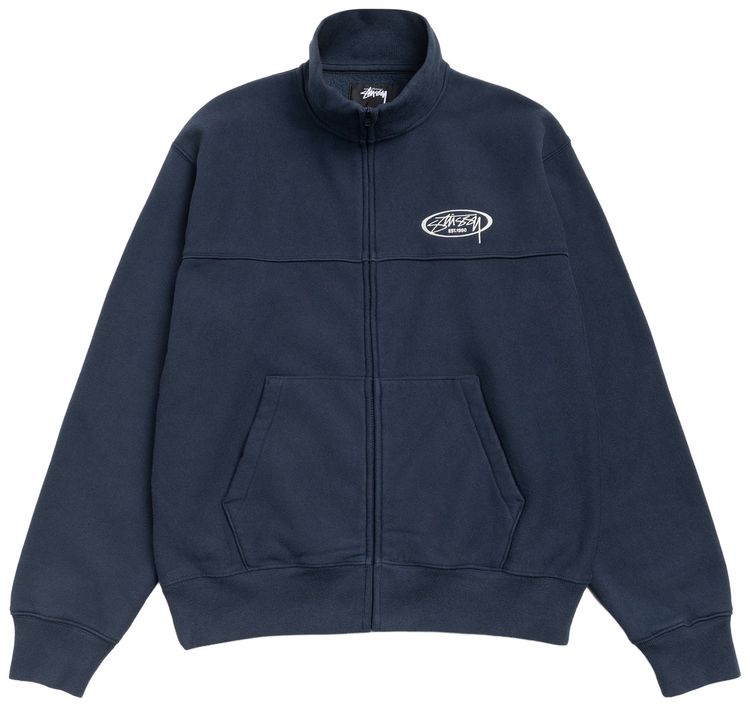 Stussy Fleece Track Jacket Navy