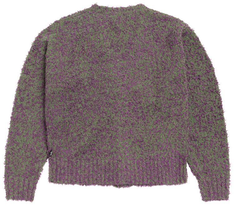 Stussy Textured Cardigan PurpleGreen