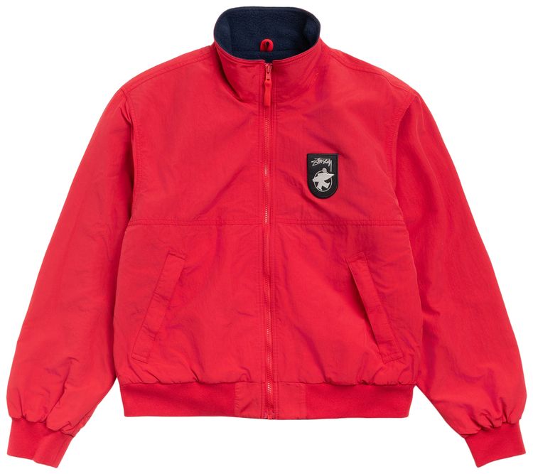 Stussy Polar Fleece Lined Jacket Red