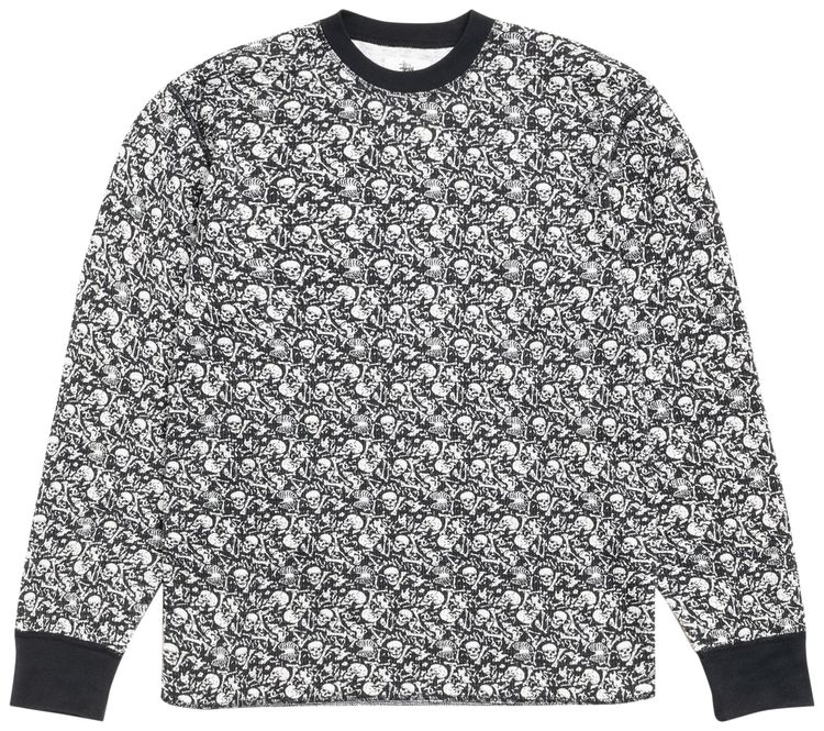 Stussy Pigment Dyed Long Sleeve Thermal Bones