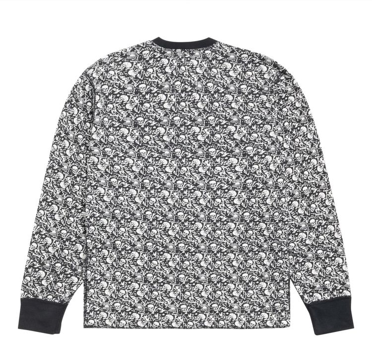 Stussy Pigment Dyed Long Sleeve Thermal Bones