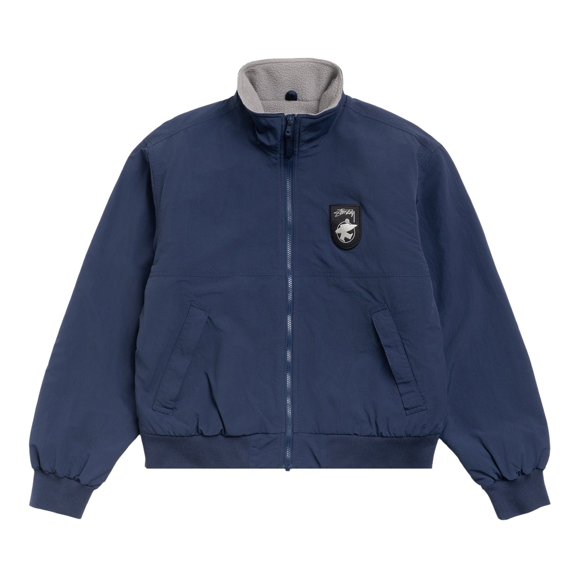 Buy Stussy Polar Fleece Lined Jacket 'Navy' - 115906 NAVY | GOAT