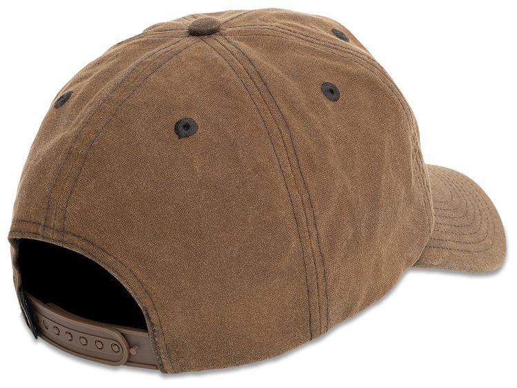 Stussy Mid Depth Workgear Waxed Snapback Brown