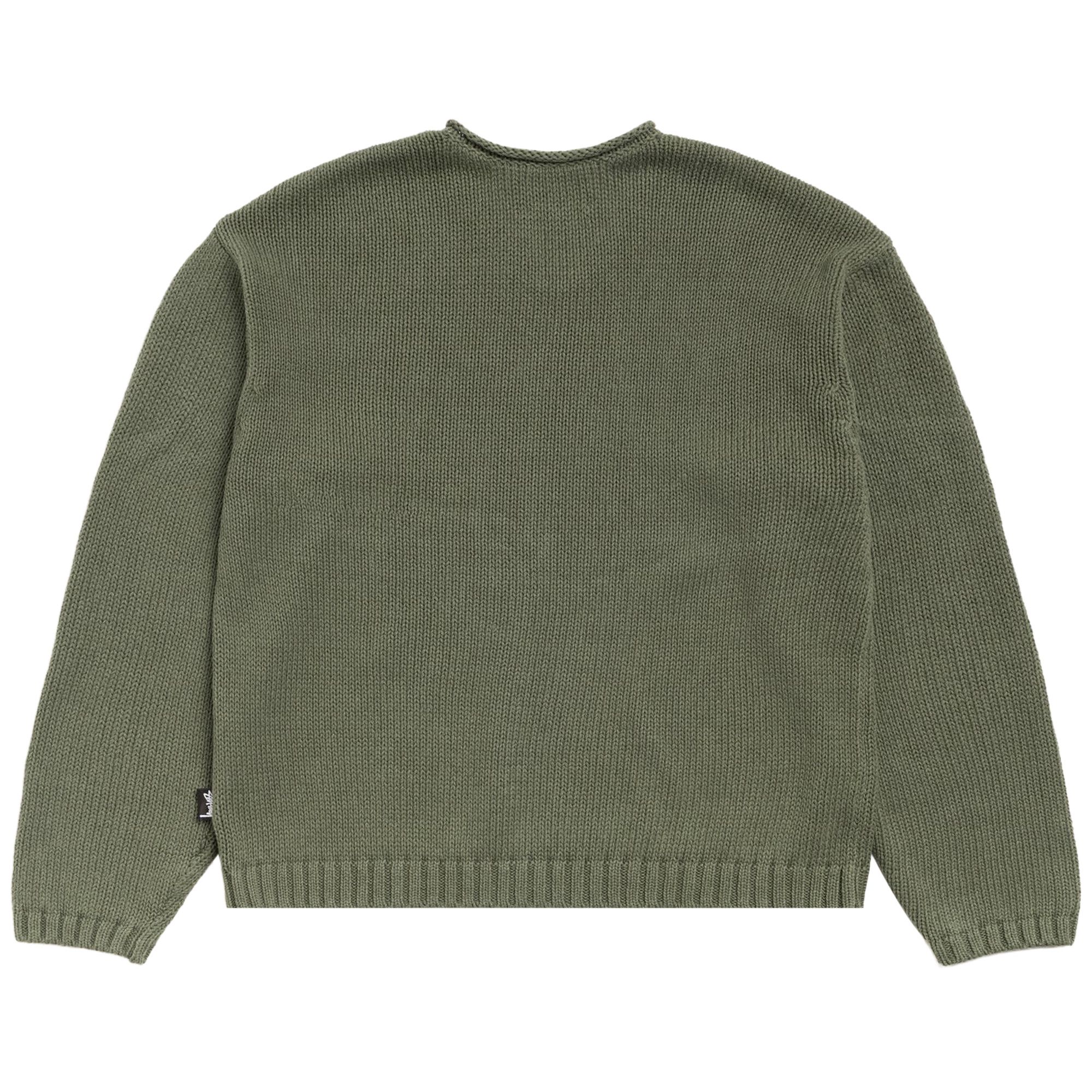 Buy Stussy Roll V Neck Sweater 'Olive' - 117289 OLIV | GOAT