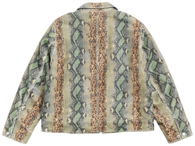 Stussy Garage Jacket Leather Snake