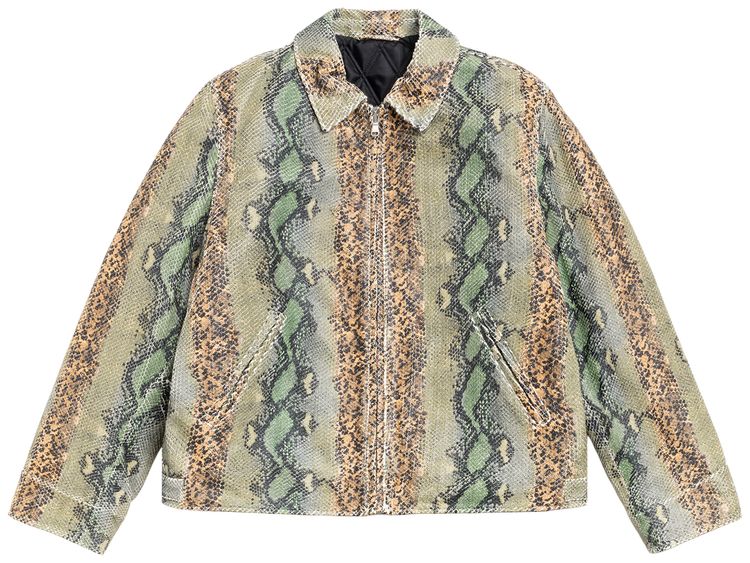 Stussy Garage Jacket Leather Snake