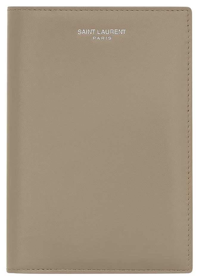 Saint Laurent Passport Case Plaza Taupe