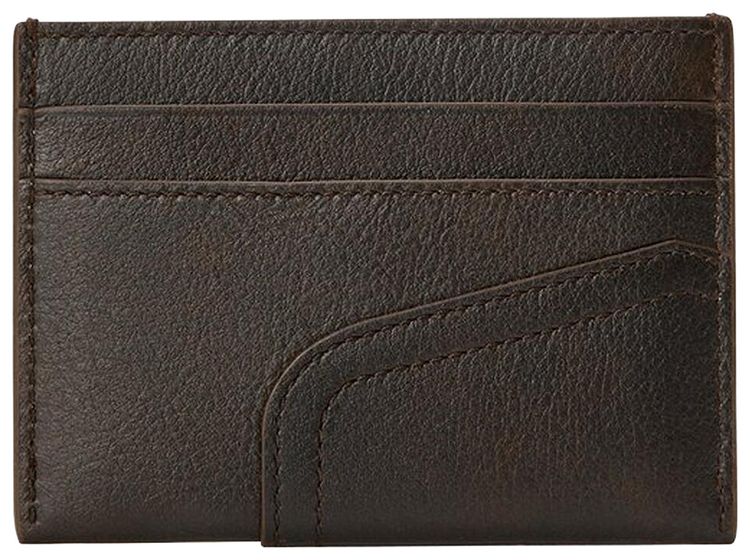 Loewe Panta Plain Cardholder Dark Brown